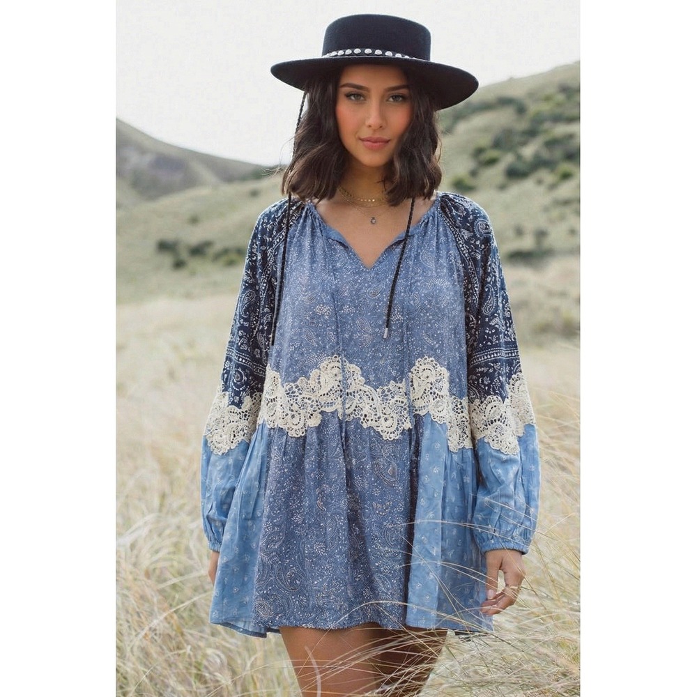 NWT Loft Woman's Dress Size Large Boho Countycore Western Prairie